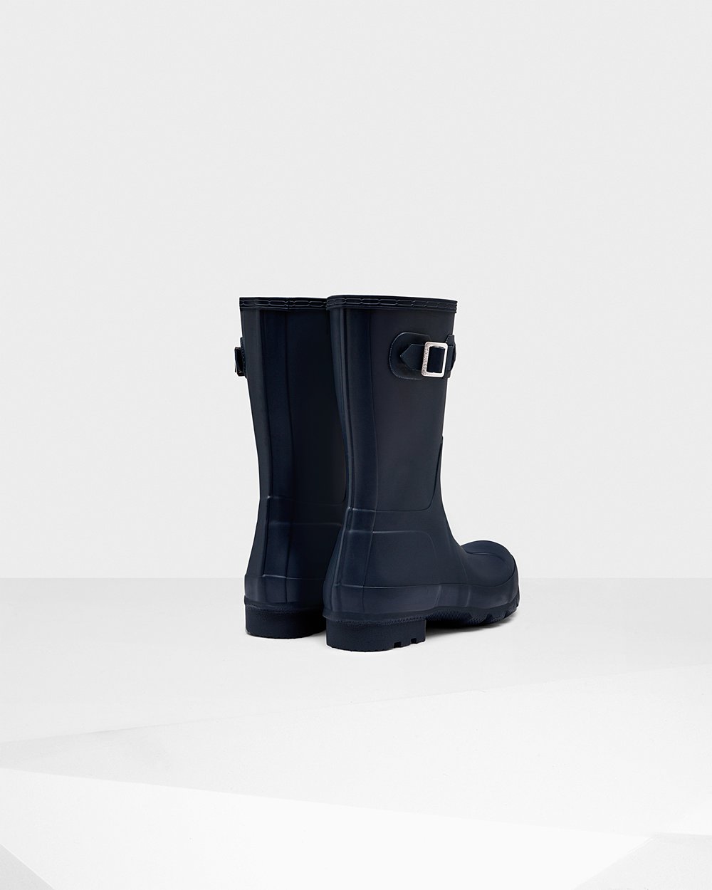 Botas de Lluvia Cortas Hunter Hombre - Original - Azul Marino - ZEUKIBG-92